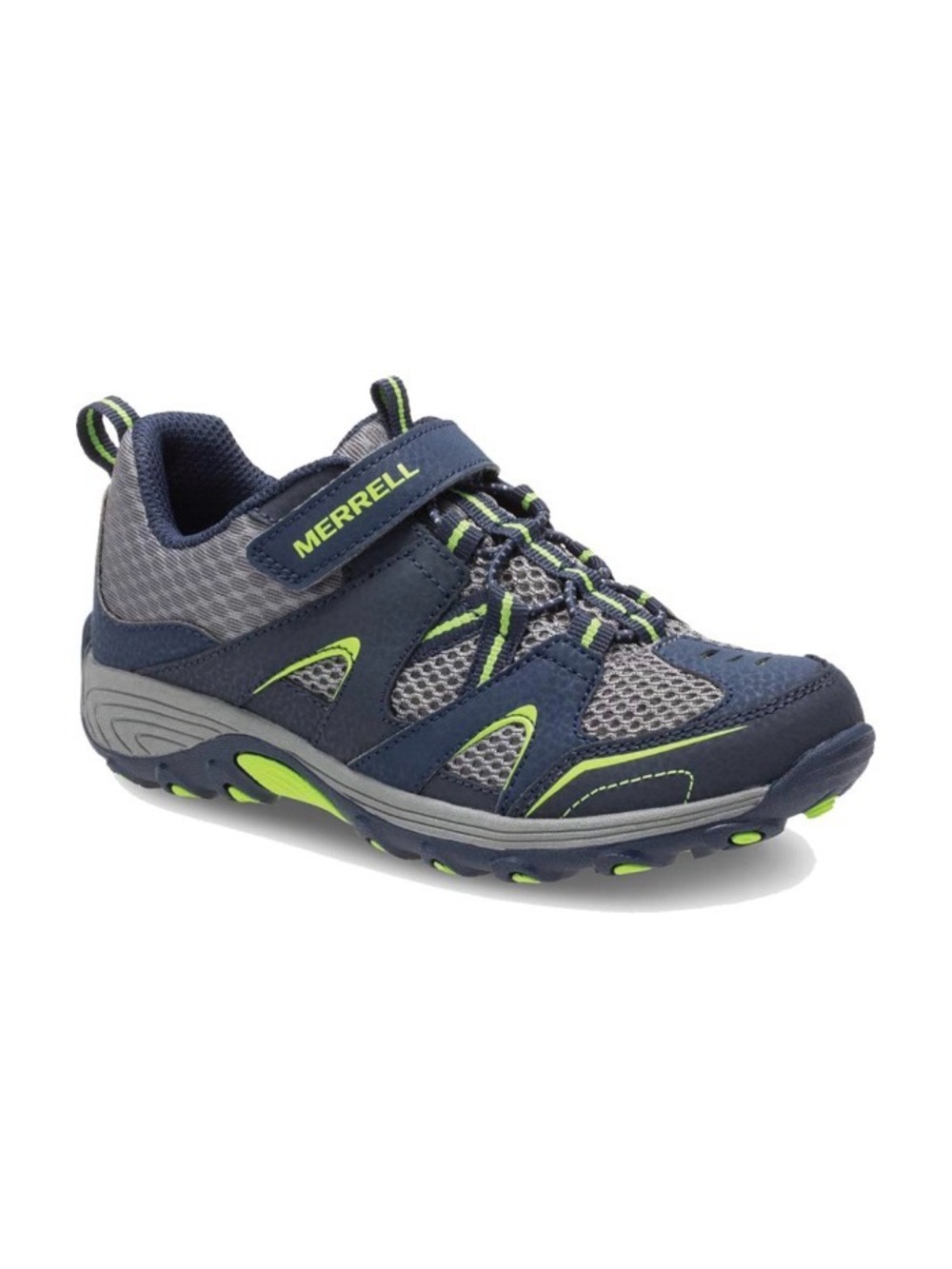 🐾 Merrell Navy and Green Youth Trail Chaser Jr Shoe